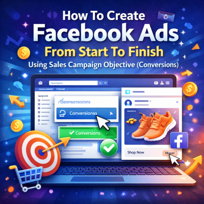 How To Create Facebook Ads From Start To Finish Using Sales Campaign Objective ( Conversions )